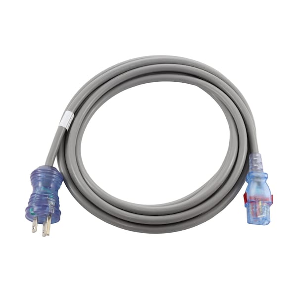 Ac Works 15ft 13 Amp 125 Volt 16/3 Medical-Hospital Grade Power Cord with Locking IEC C13 MD173-AL - main